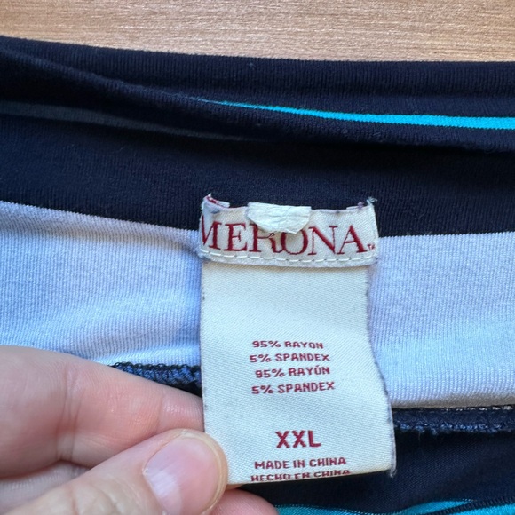 Blue Striped Skirt XXL - Picture 6 of 6